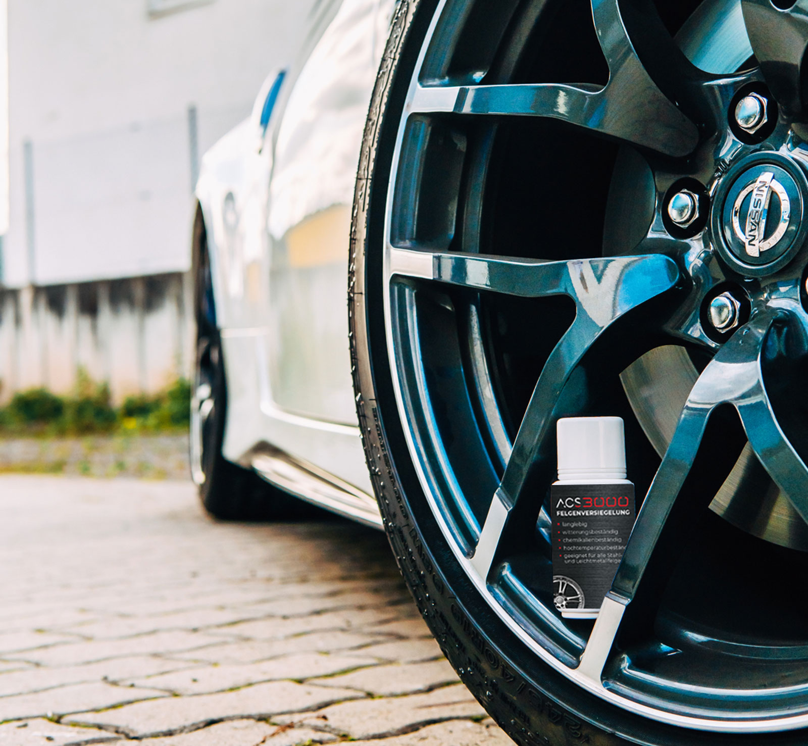nissan 370z versiegelt mit acs 3000 Flasche